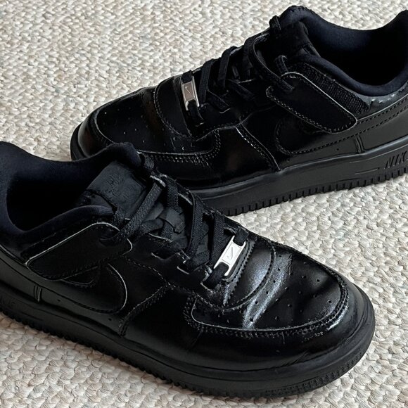 Nike Air Force 1 Boys Girls Size 3Y Black AF1 Sneakers FN0237-001 Year 2024 Shoe - Picture 1 of 12